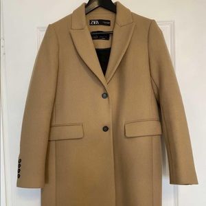 ZARA CAMEL/TAN WOOL COAT